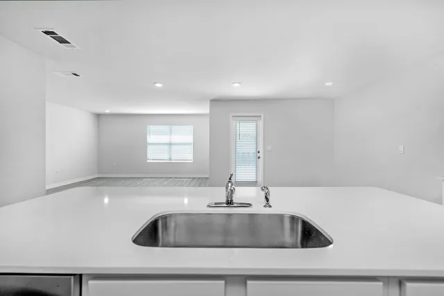 a close view of sink and tap