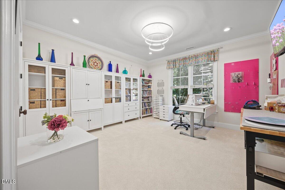 1504 Consett Court Raleigh, NC 27613 - Photo 56 of 81 Lower level craft room/flex space