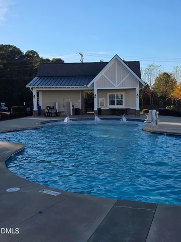 a view of a backyard with a garden