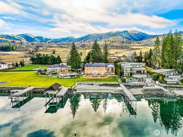 a view of a city with an ocean