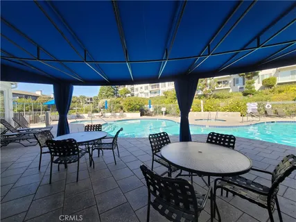 a table and chairs in the patio