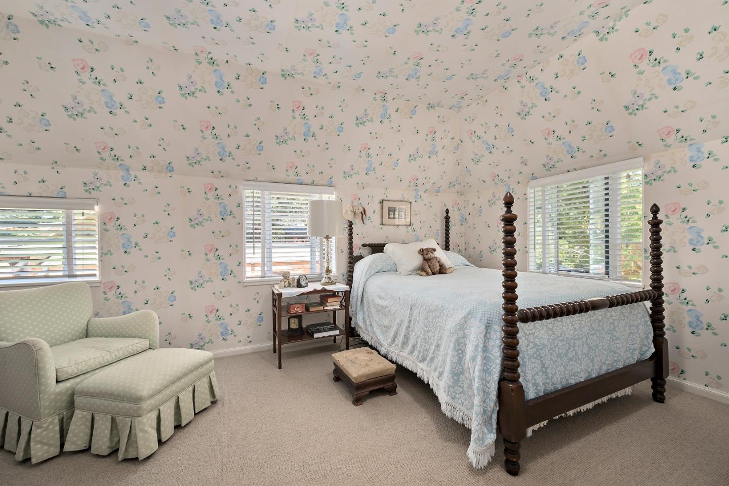 72 Winchester Drive Atherton, CA 94027 - Photo 22 of 50 a bed room with a bed and a couch