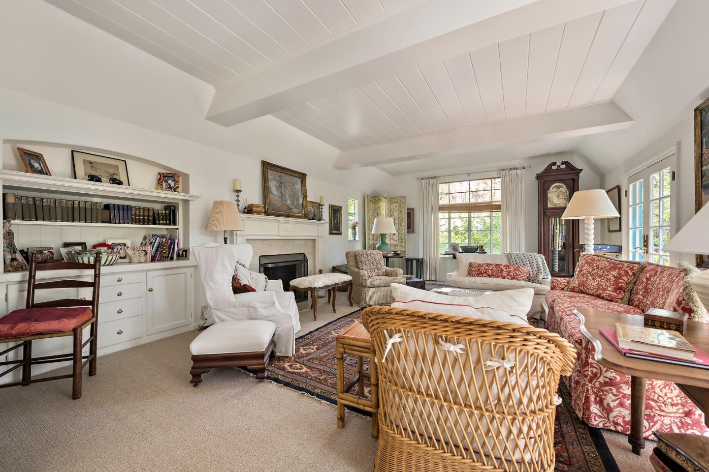 72 Winchester Drive Atherton, CA 94027 - Photo 5 of 50 a bed room with furniture and a fireplace