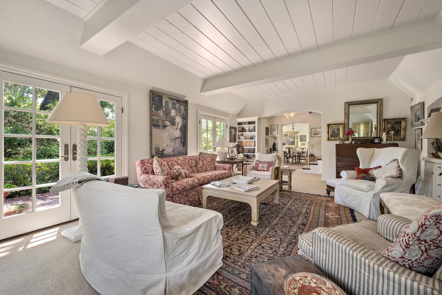 72 Winchester Drive Atherton, CA 94027 - Photo 6 of 50 a living room with furniture large windows and wooden floor