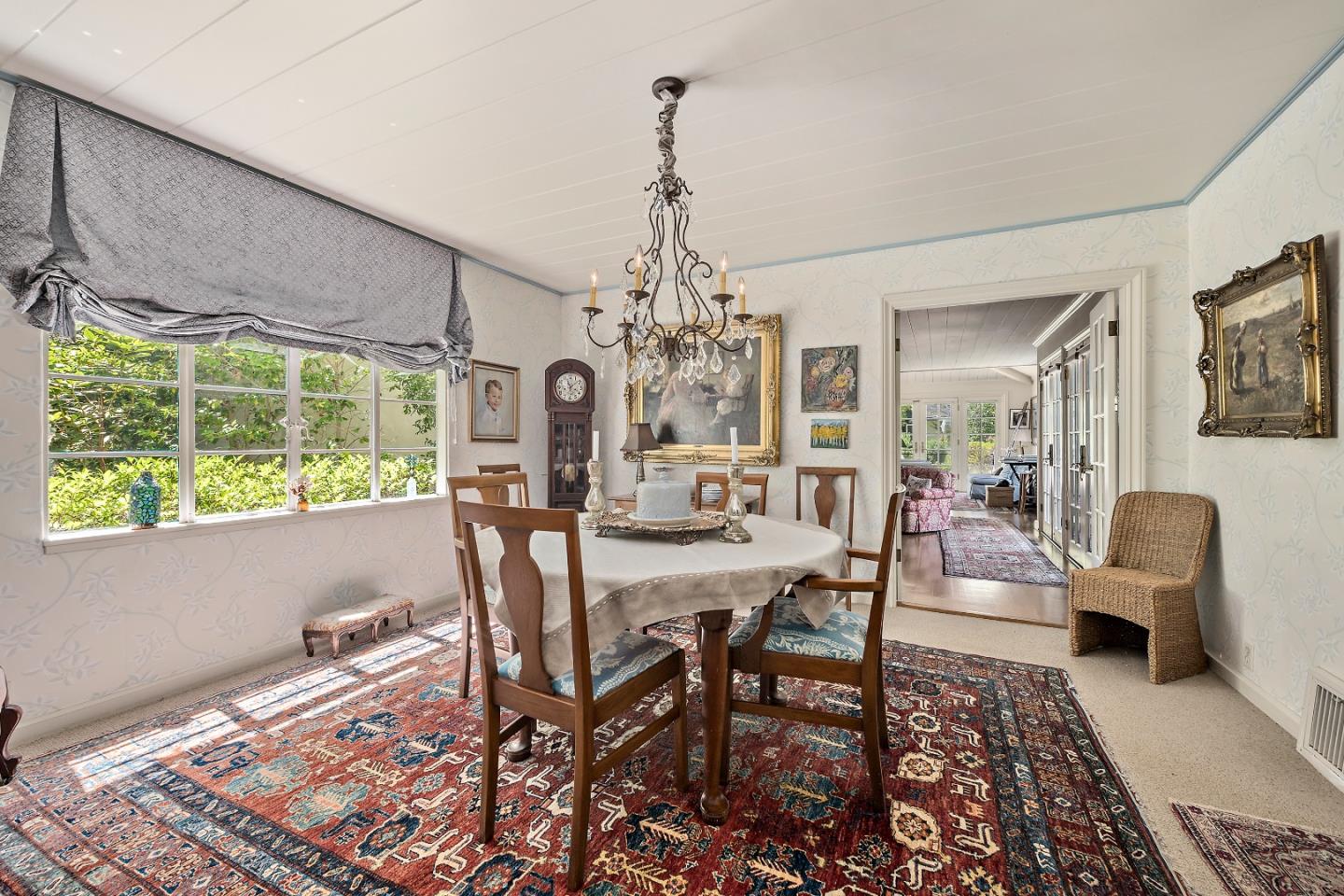 72 Winchester Drive Atherton, CA 94027 - Photo 8 of 50 a view of a dining room with furniture window and wooden floor