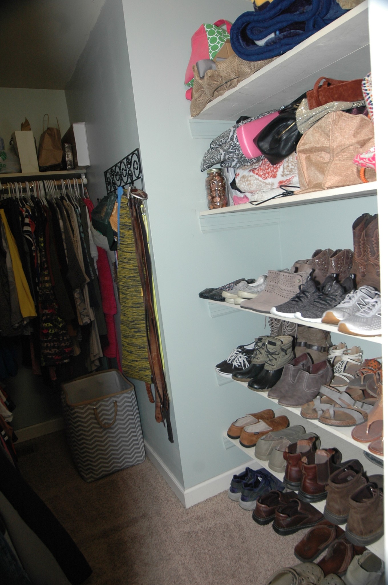 4607 Washington Road Greenbrier, TN 37073 - Photo 13 of 40 a view of walk in closet with clothes and shoes