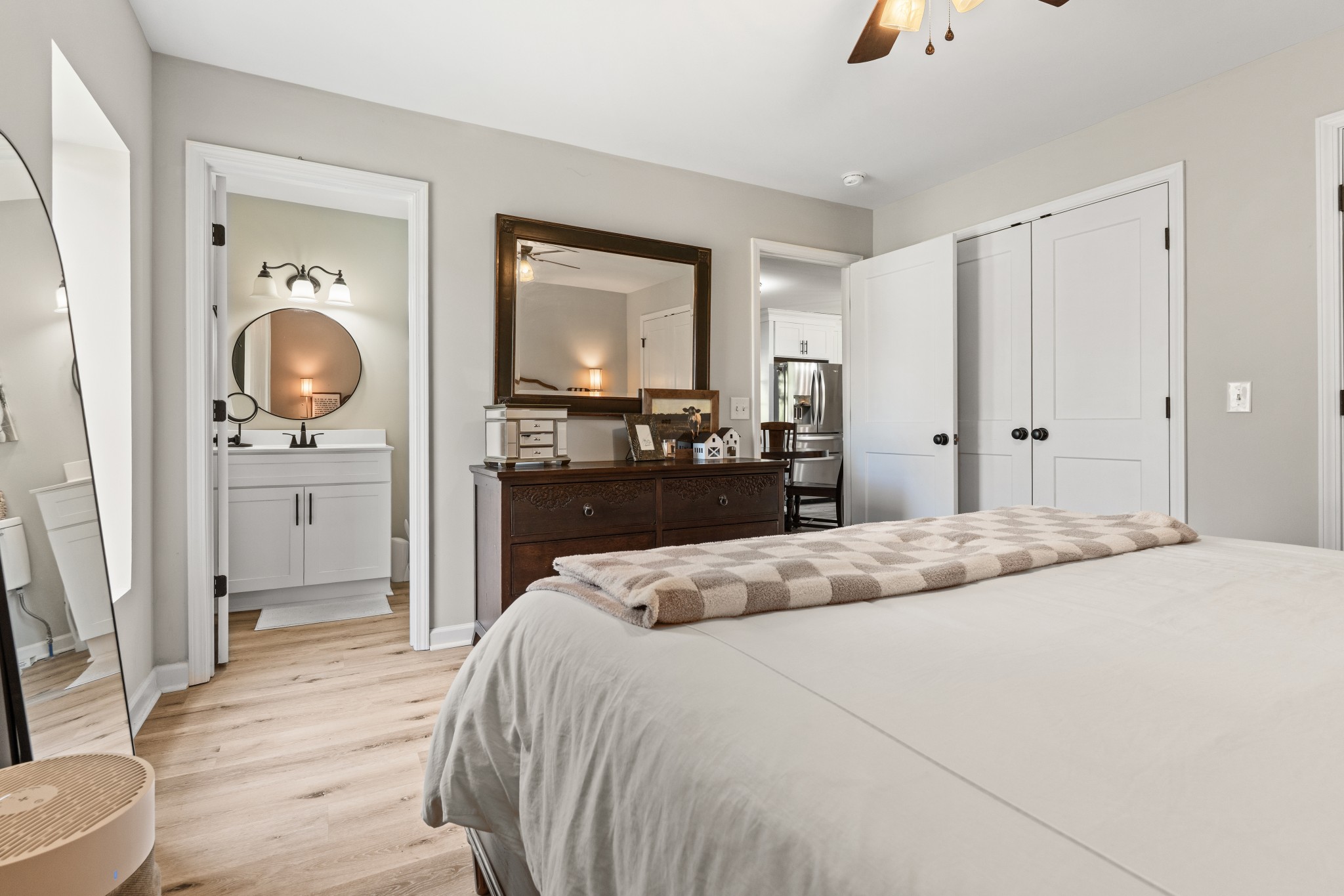 2957 Distillery Road Greenbrier, TN 37073 - Photo 16 of 41 a bedroom with a bed and a mirror on the dresser