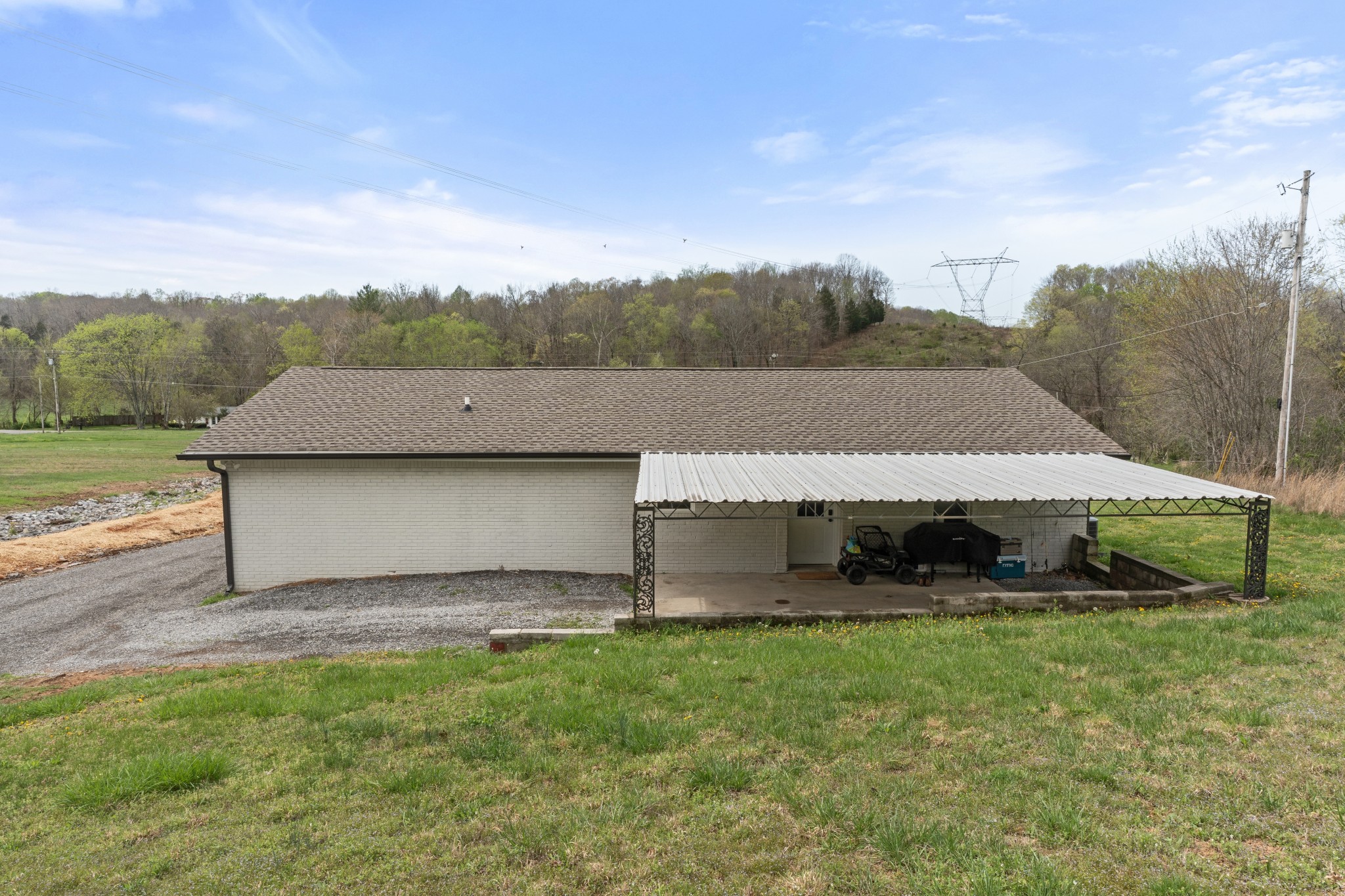 2957 Distillery Road Greenbrier, TN 37073 - Photo 26 of 41 aerial view of a house with a yard and sitting area