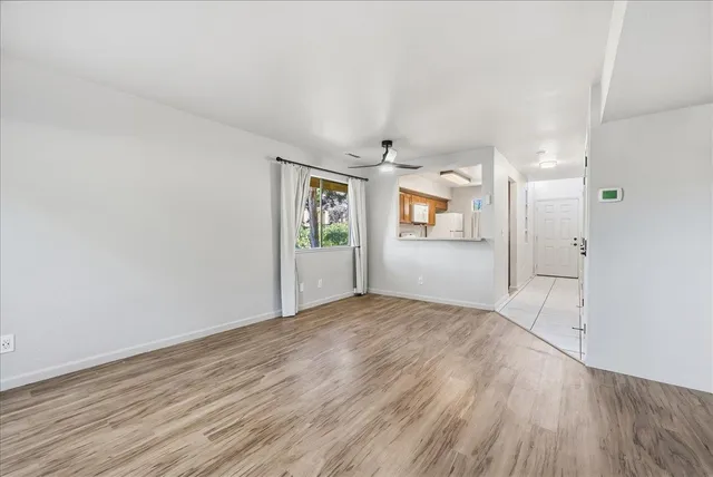 wooden floor in an empty room