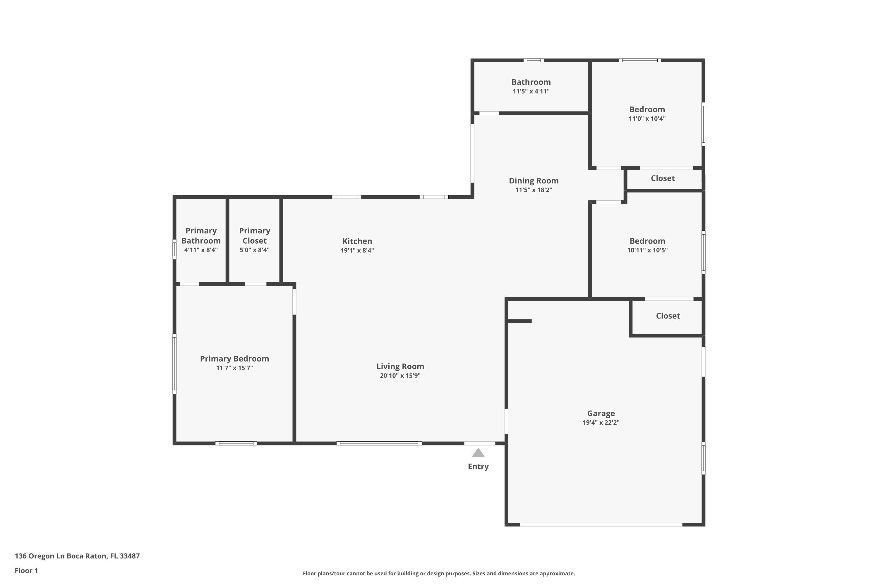 136 Oregon Lane Boca Raton, FL 33487 - Photo 45 of 45 Floor Plan