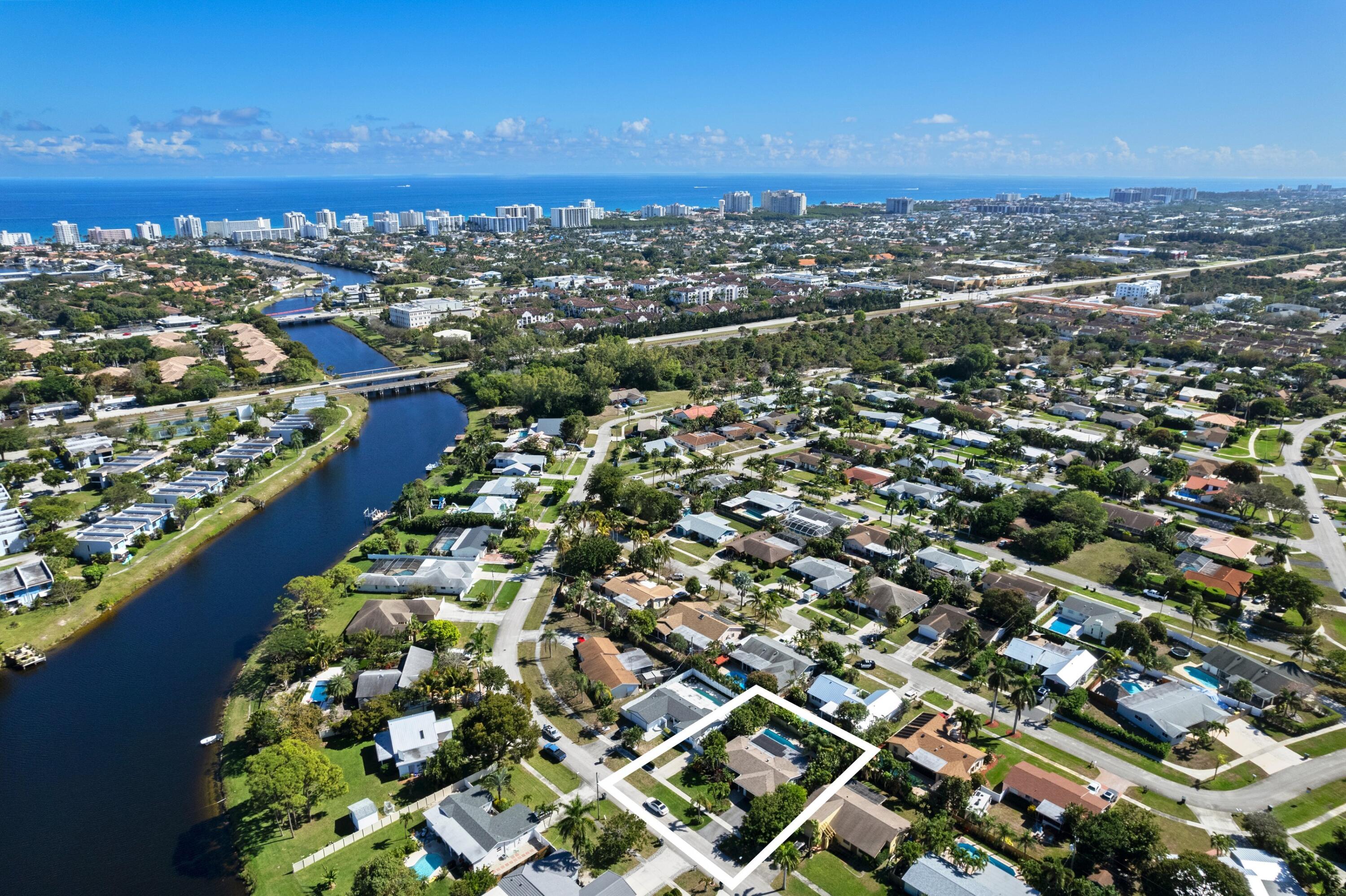 136 Oregon Lane Boca Raton, FL 33487 - Photo 24 of 45 Aerial Neighborhood View