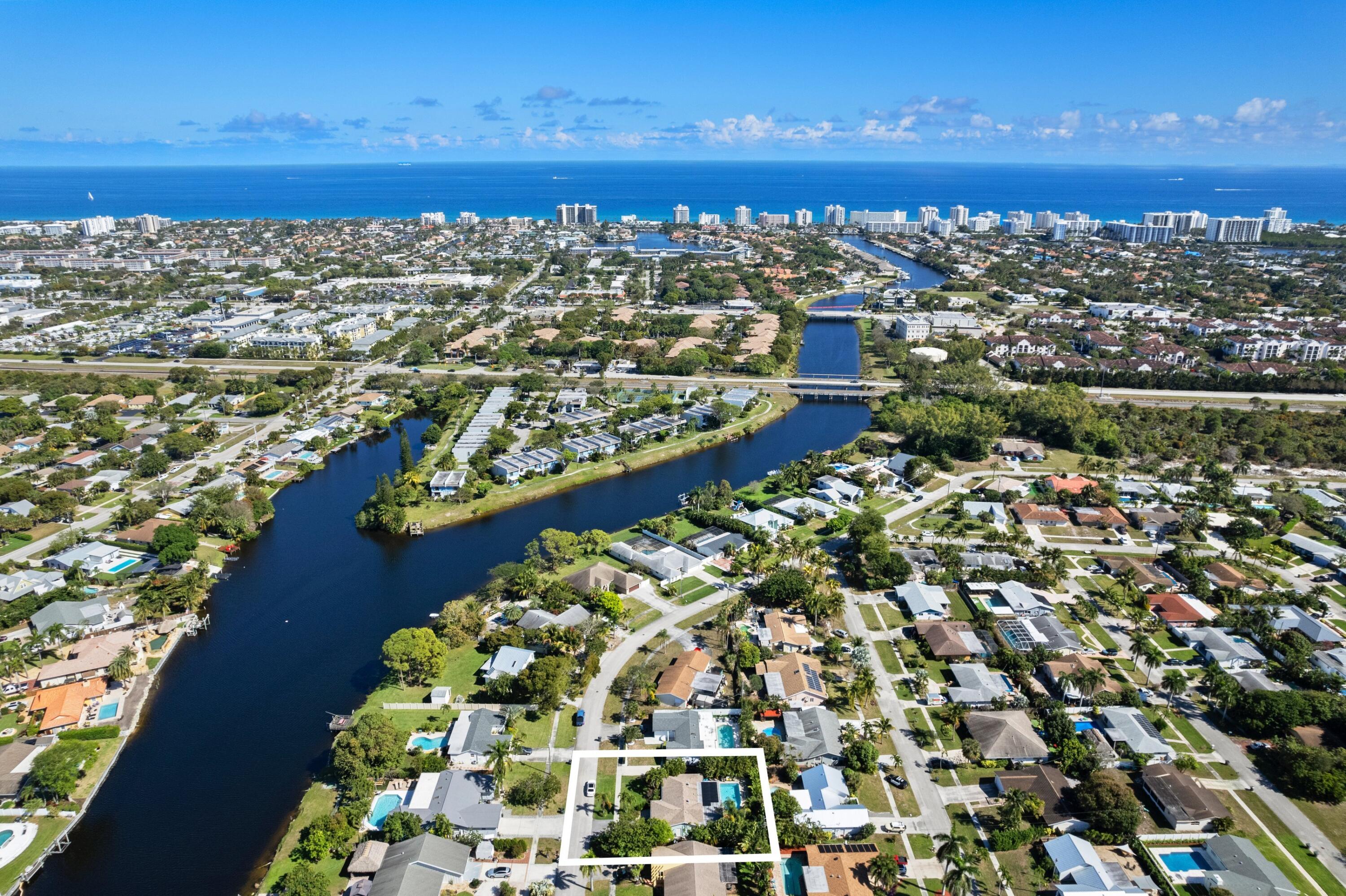 136 Oregon Lane Boca Raton, FL 33487 - Photo 26 of 45 Aerial Neighborhood View
