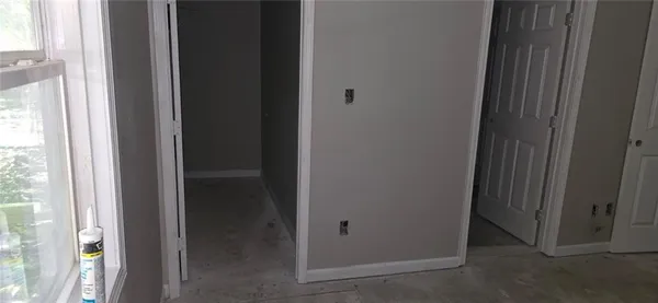 a view of a closet
