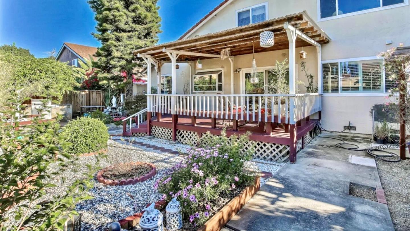 5709 Silver Leaf Road San Jose, CA 95138 - Photo 21 of 21 a porch with a bench next to a yard
