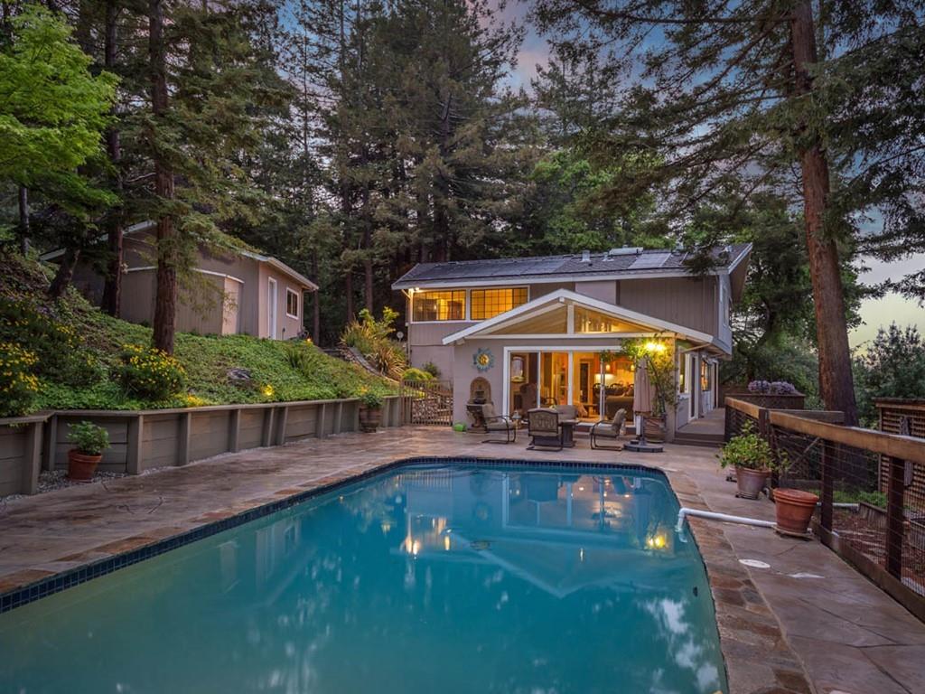 518 Patrol Road Woodside, CA 94062 - Photo 11 of 37 a swimming pool view with a outdoor seating