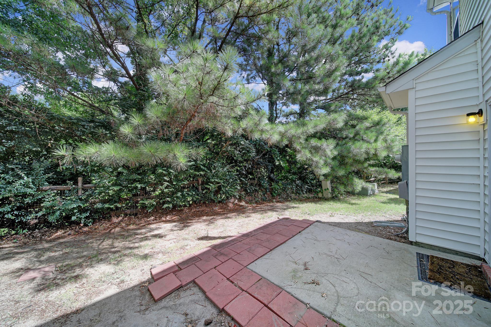 13719 Singleleaf Lane Charlotte, NC 28278 - Photo 32 of 42 a view of a yard with plants and trees