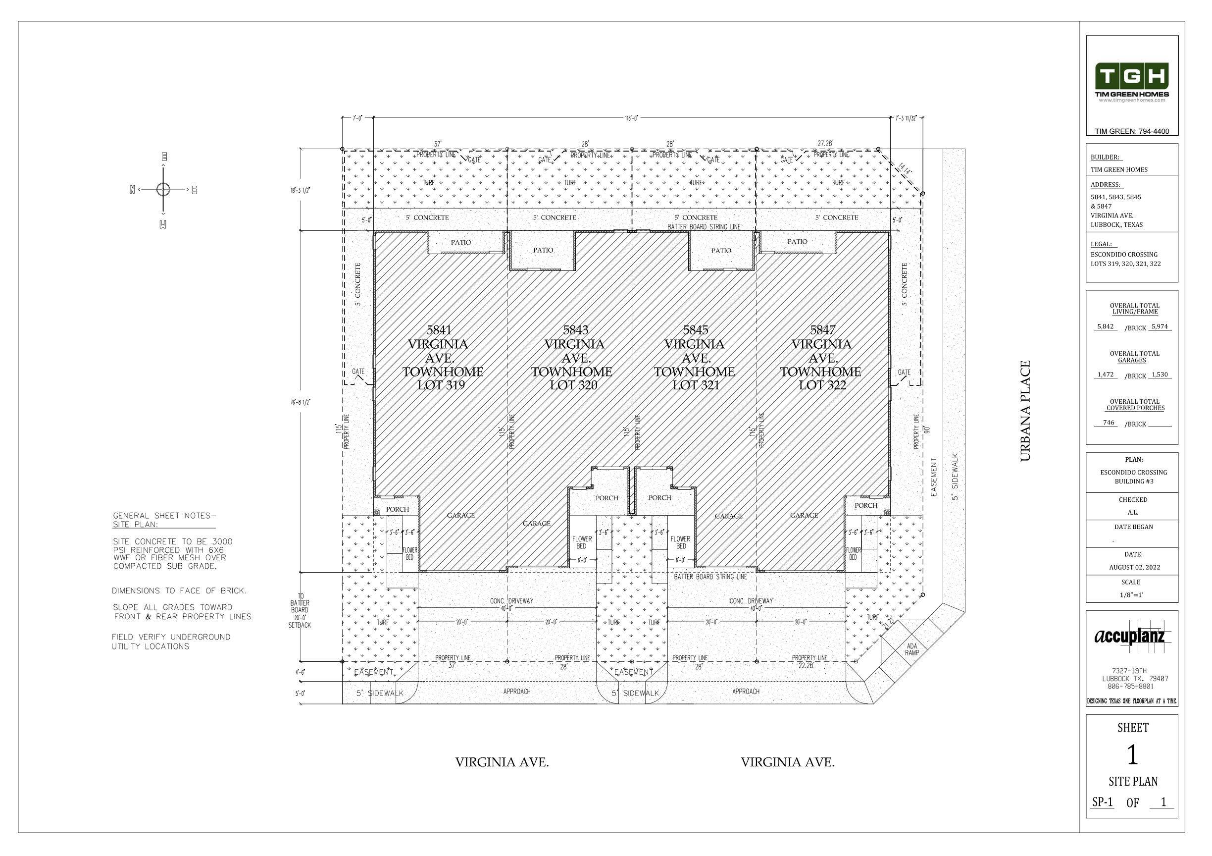 5833 Virginia Avenue Lubbock, TX 79407 - Photo 34 of 34 Townhome Plans