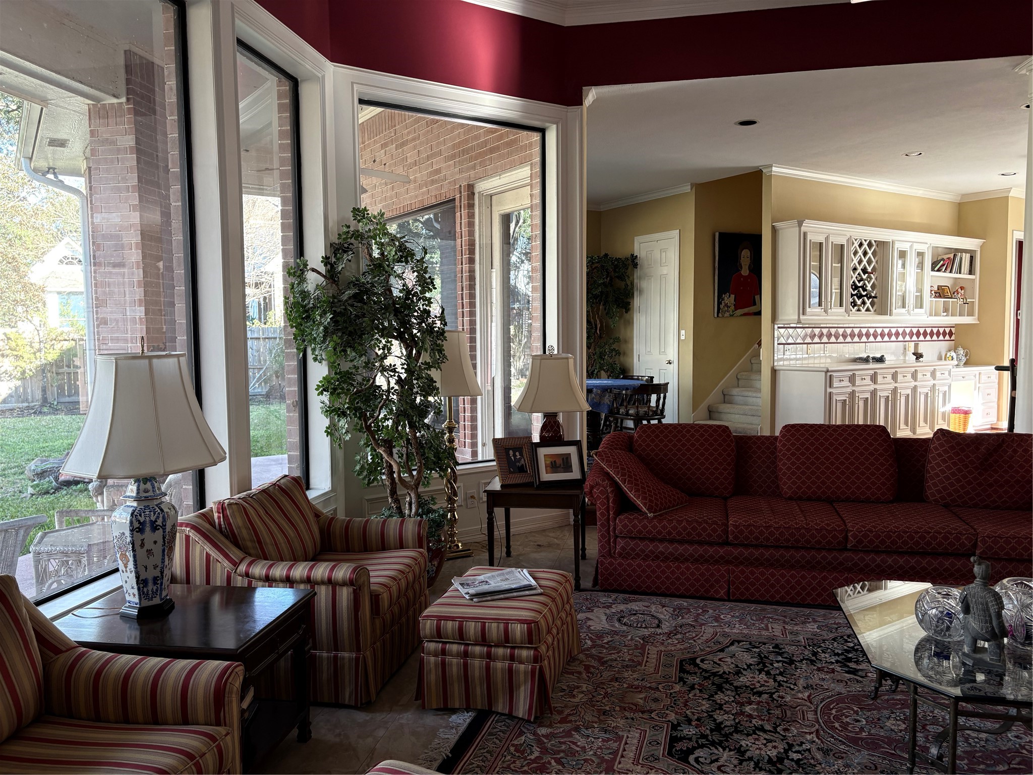 24602 West Kingscrest Circle Spring, TX 77389 - Photo 17 of 20 a living room with furniture and a large window