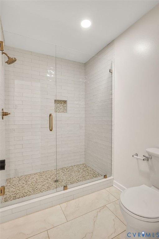2620 Academy Road Powhatan, VA 23139 - Photo 15 of 49 a bathroom with a sink and a shower