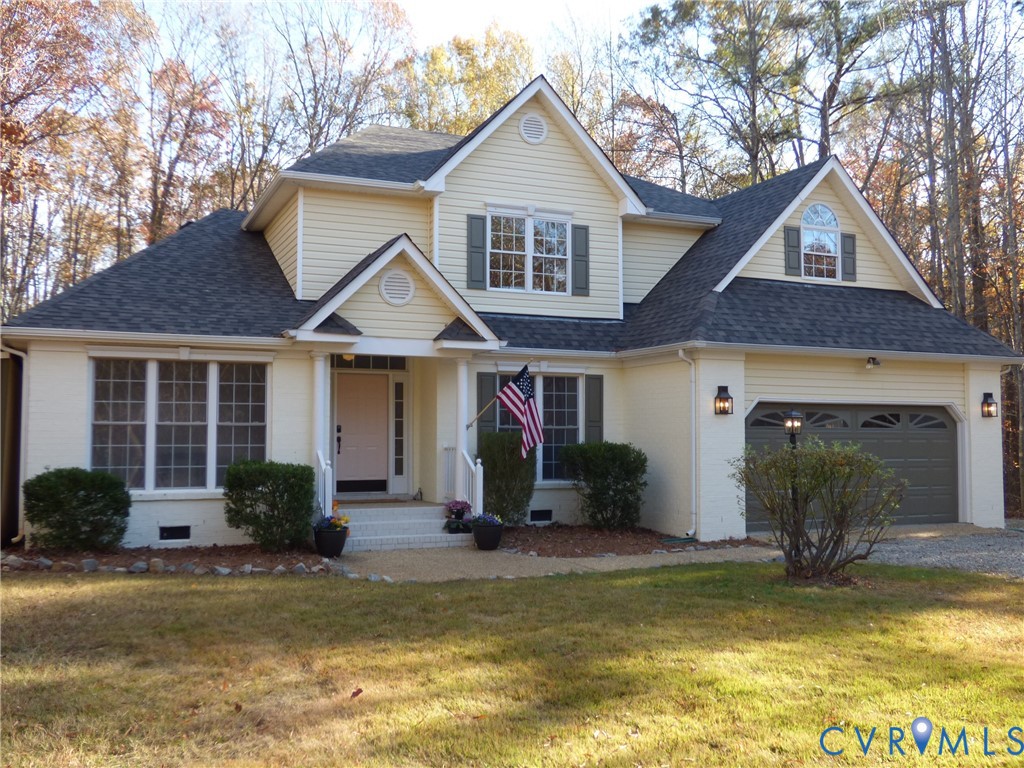 2620 Academy Road Powhatan, VA 23139 - Photo 43 of 49 a front view of a house with swimming pool and porch