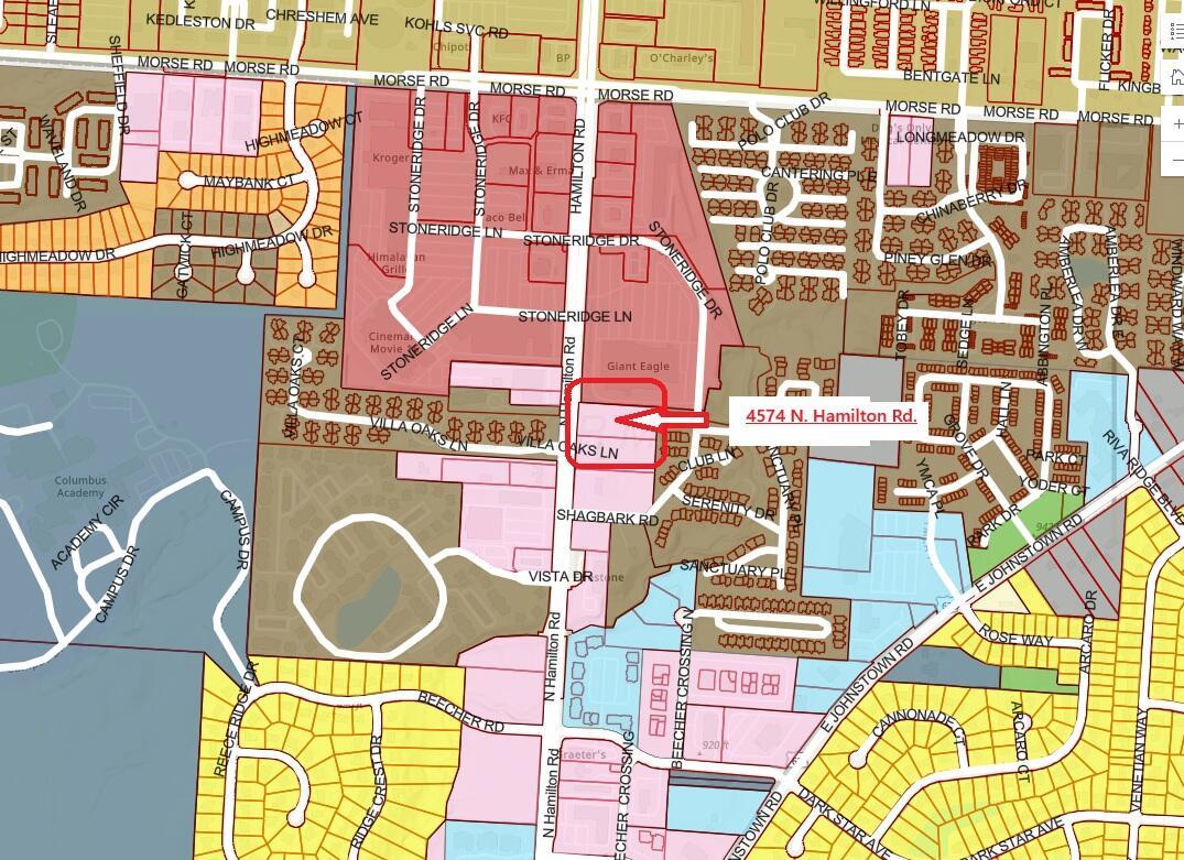 4574 North Hamilton Road Columbus, OH 43230 - Photo 4 of 5 4574 N Hamilton - zoning map