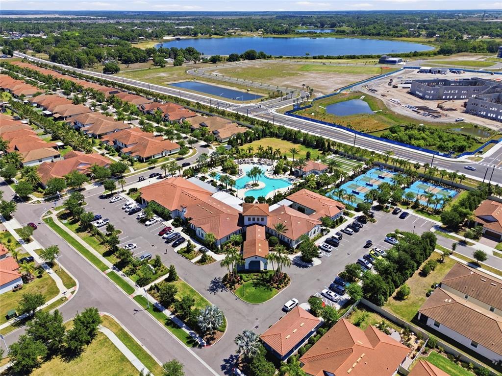 17301 Scuba Crest Street Wimauma, FL 33598 - Photo 28 of 37 an aerial view of residential houses with outdoor space and river