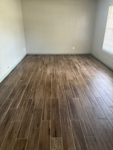 a view of wooden floor in a room
