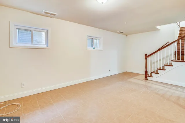 a view of an entryway with staircase