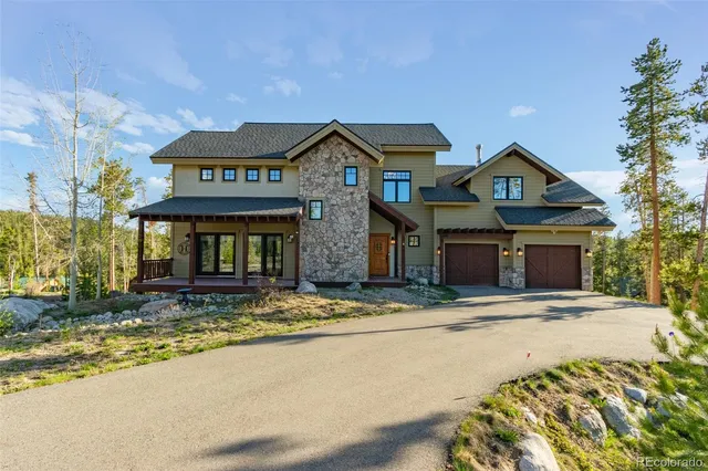 a front view of a building