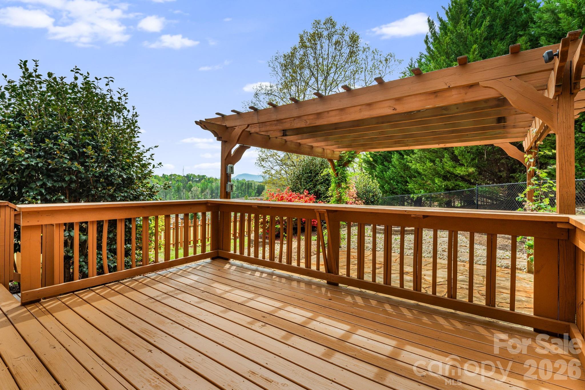 2011 Edgerton Road Mill Spring, NC 28756 - Photo 5 of 31 a view of balcony with wooden floor