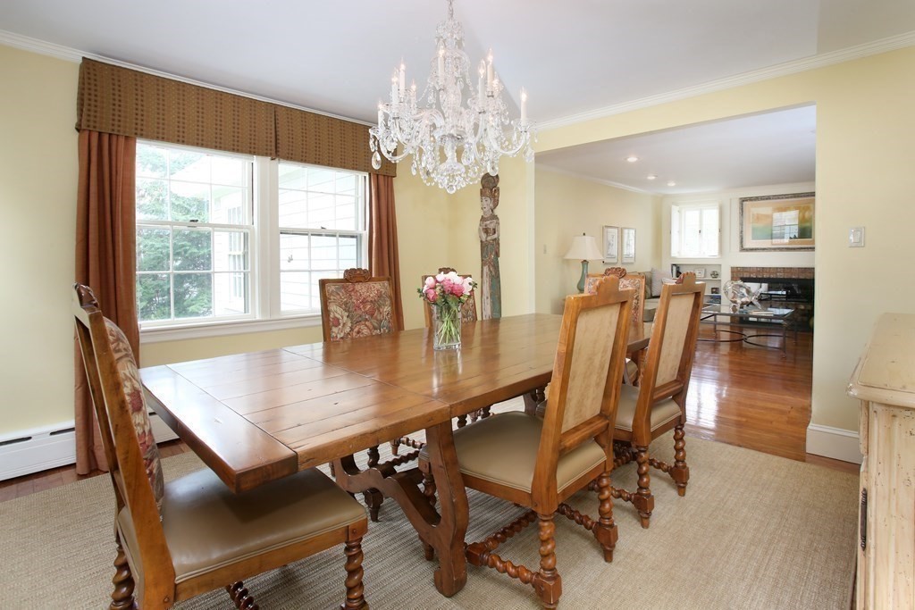34 Greenwood Road Wellesley, MA 02481 - Photo 11 of 35 a view of a dining room with furniture and window