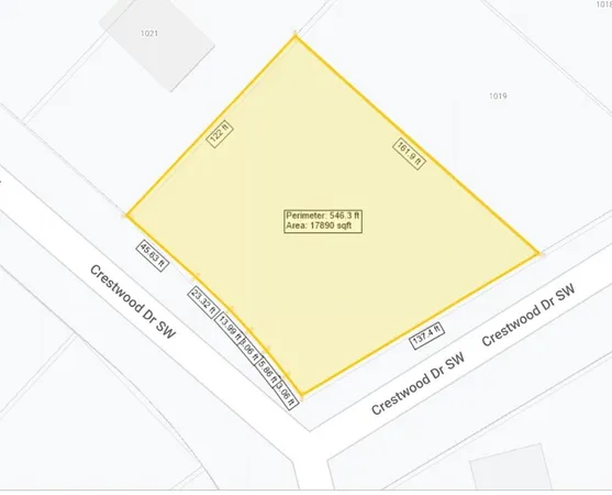 a view of a sign board with a park