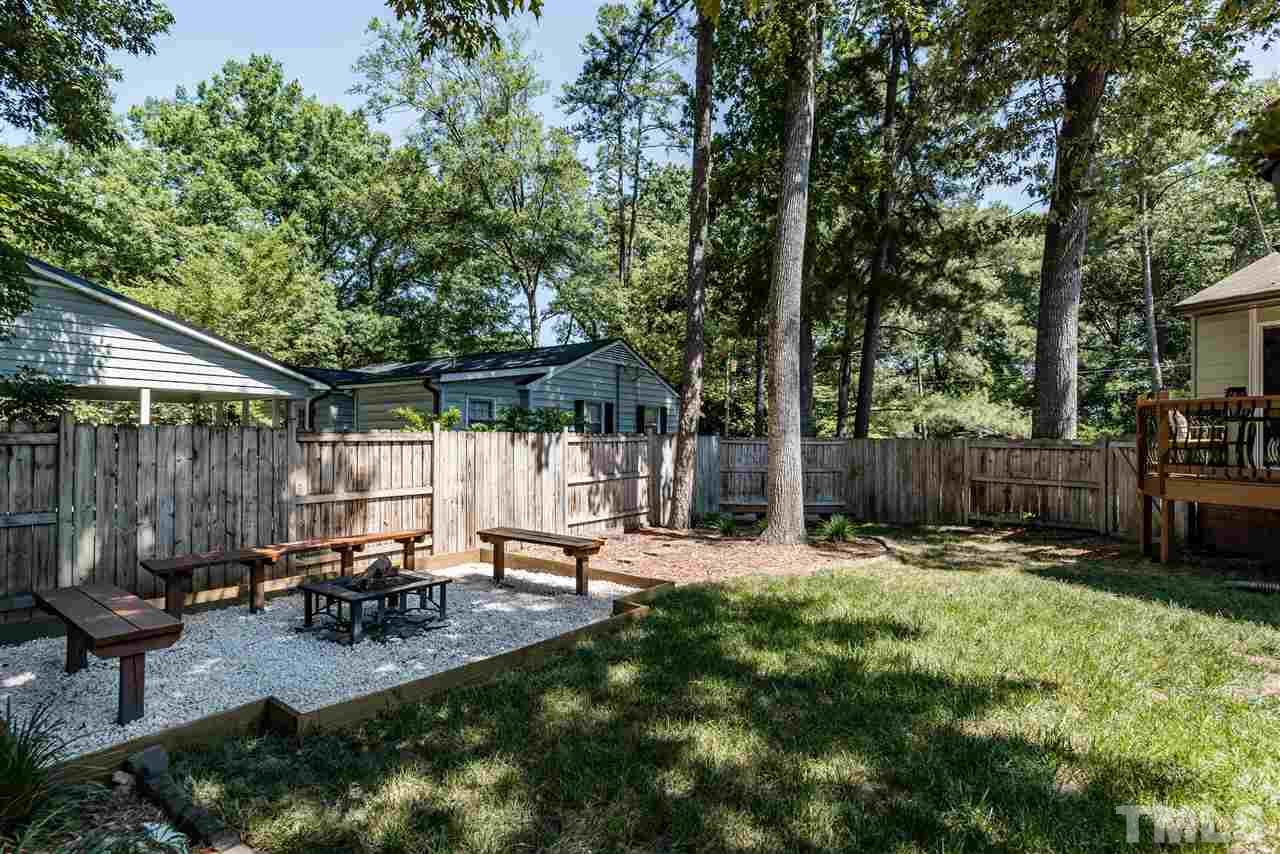 508 Banks Street Raleigh, NC 27604 - Photo 22 of 25 a backyard of a house with yard table and chairs
