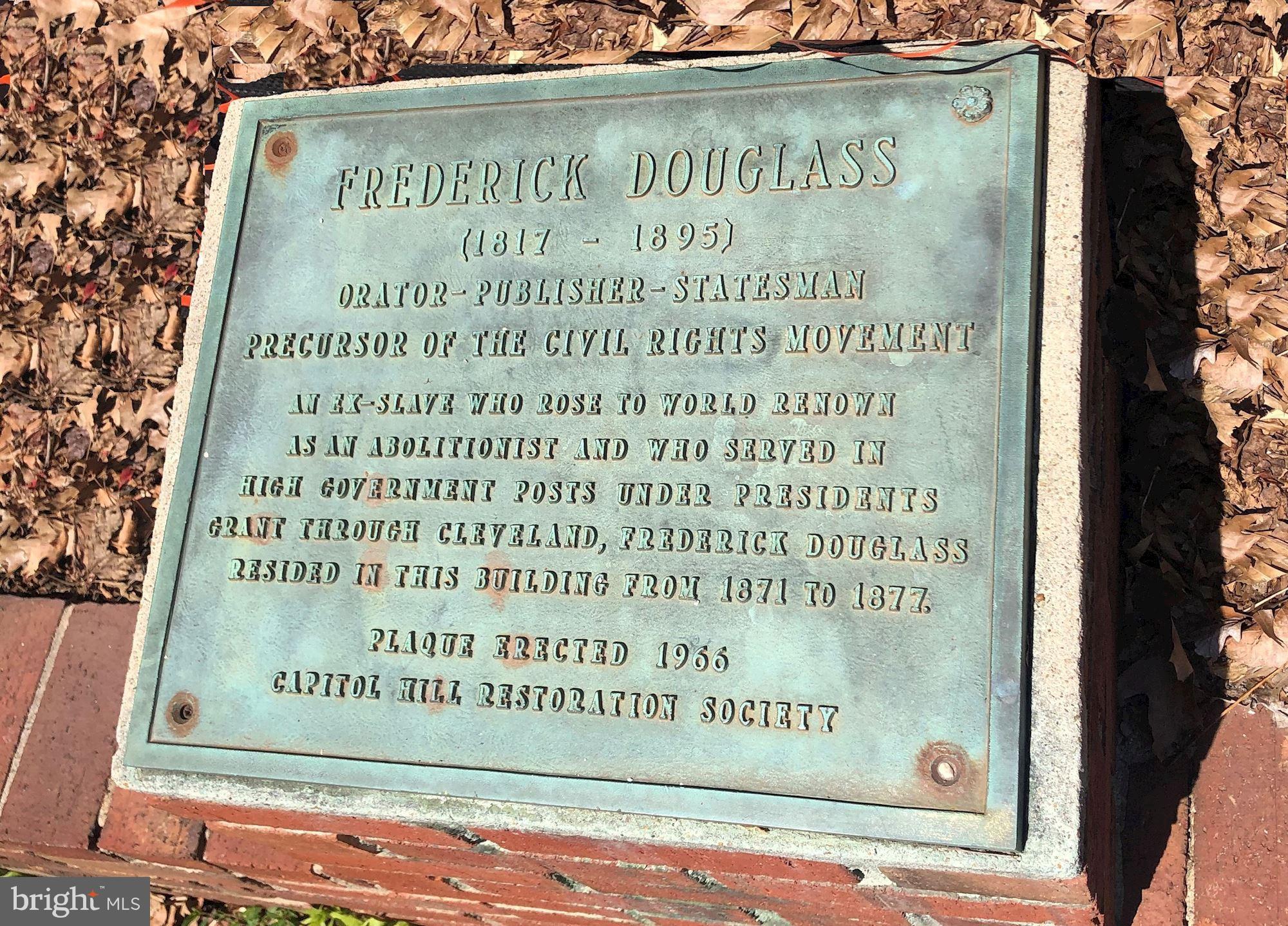 318 A Street Northeast Washington, DC 20002 - Photo 33 of 36 Historic Plaque