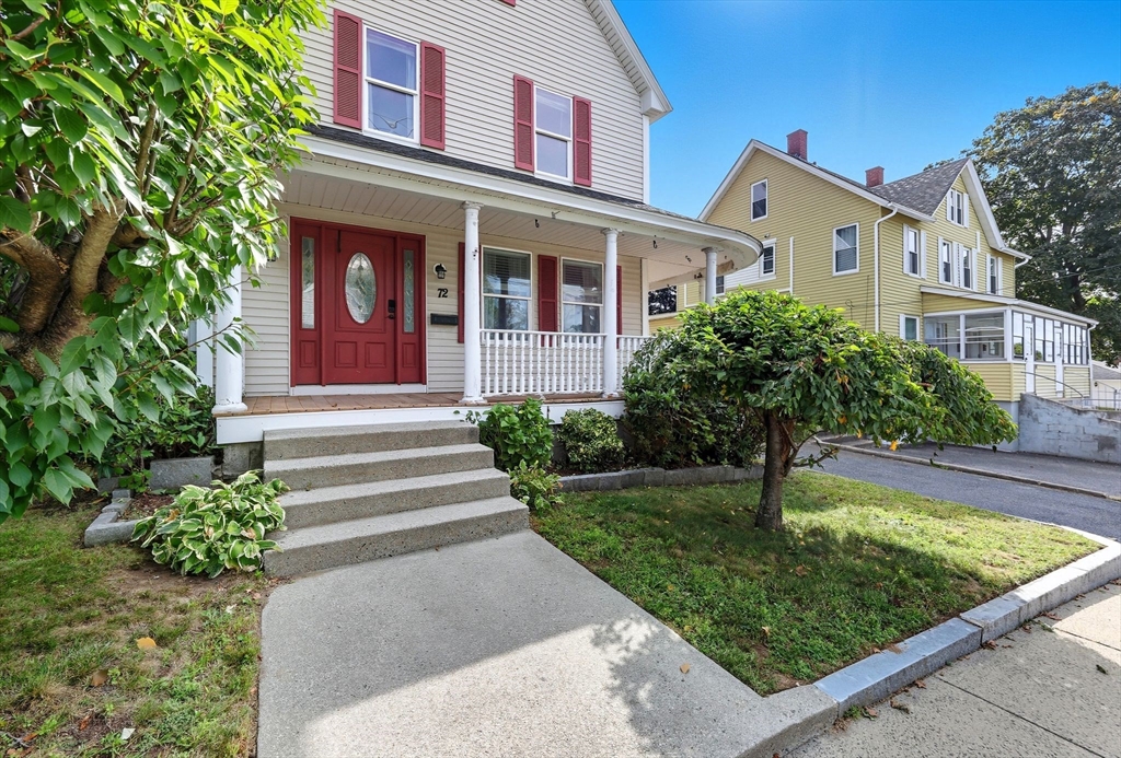 72 Highland Avenue Ludlow, MA 01056 - Photo 5 of 32 a front view of a house with garden