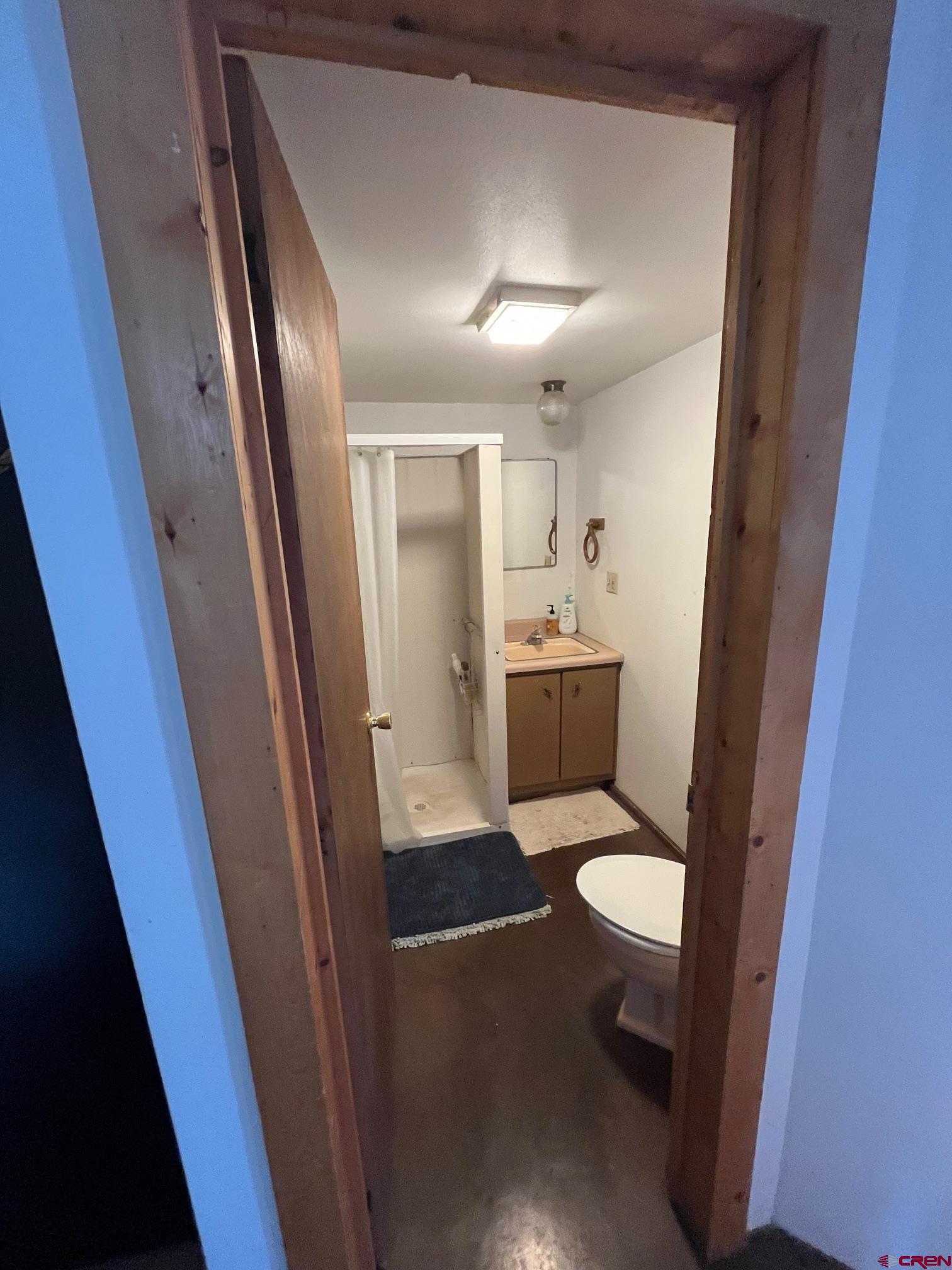 214 North Amelia Street Ridgway, CO 81432 - Photo 16 of 18 a bathroom with a sink and mirror