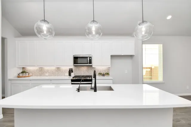 a kitchen with a refrigerator a sink and dishwasher