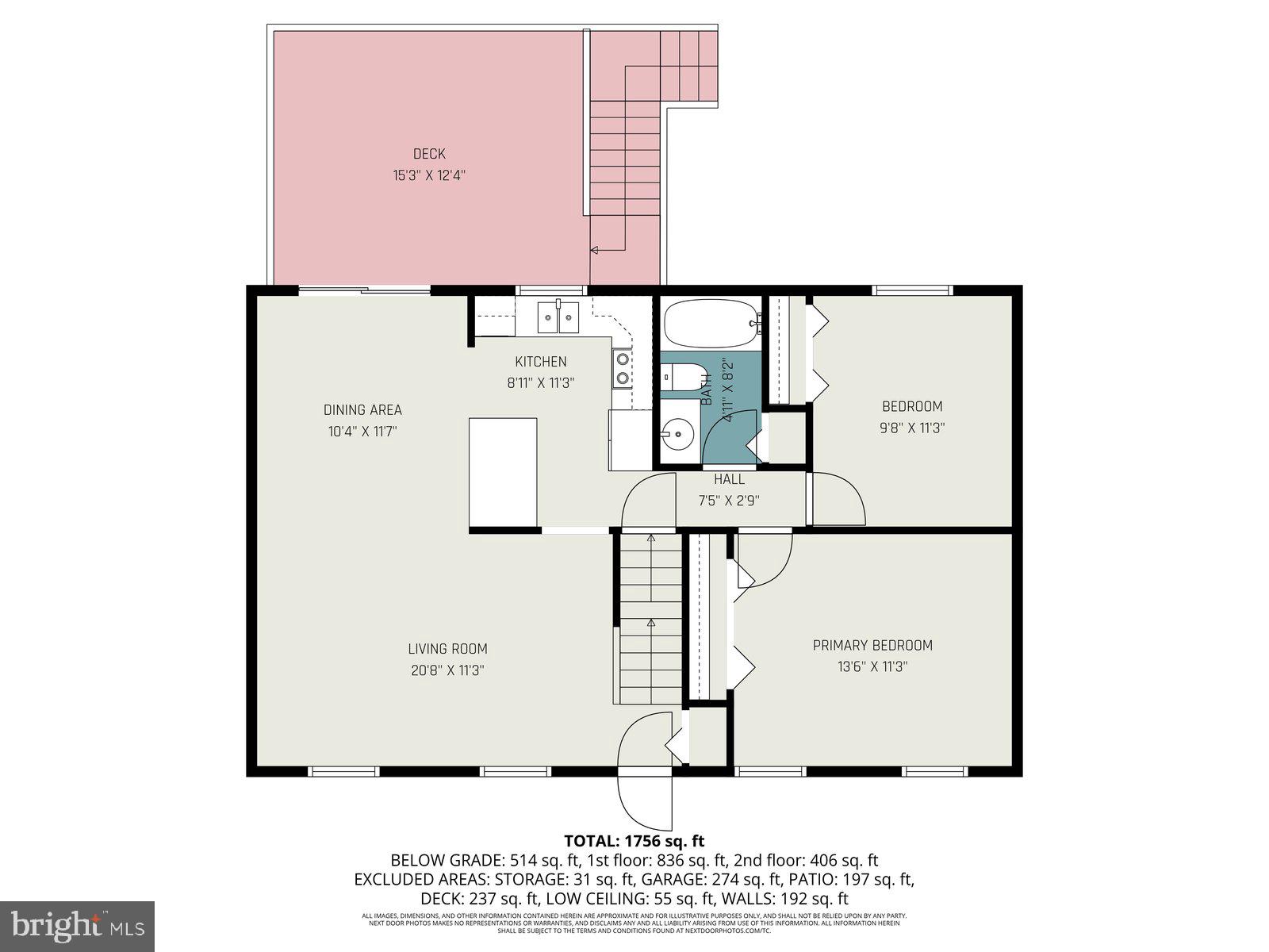 206 Joyce Drive Lititz, PA 17543 - Photo 47 of 52 Main floor with sq.ft