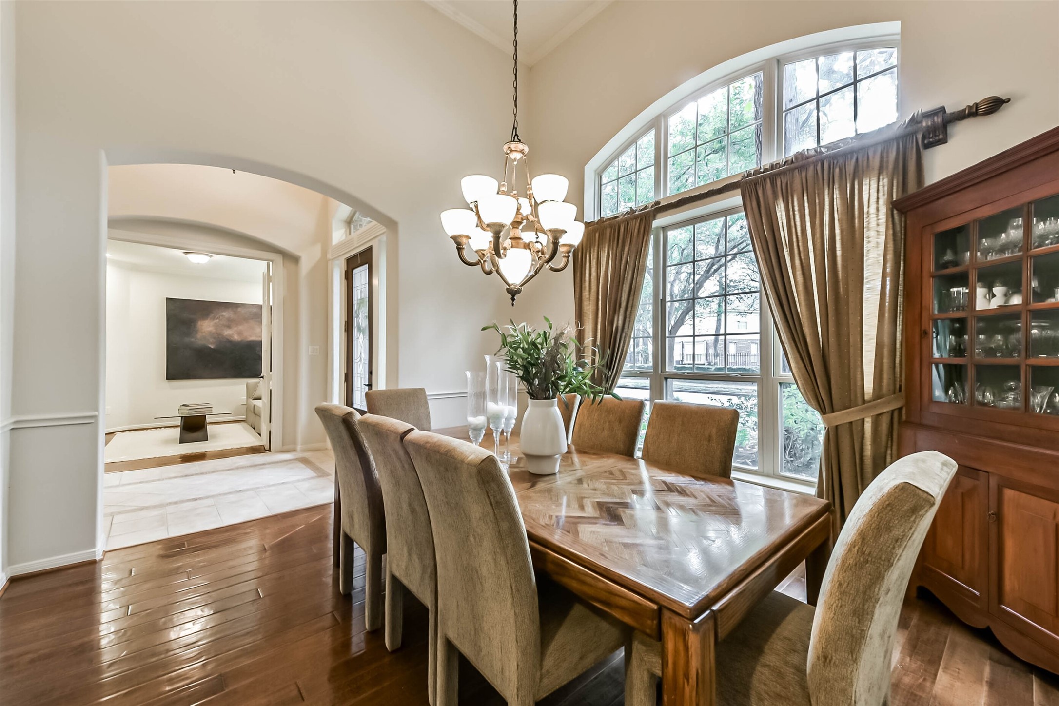 25295 Bull Ridge Drive Porter, TX 77365 - Photo 13 of 50 Formal dining room with high ceilings, large window, and beautiful natural light
