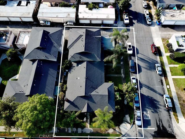 an aerial view of a city