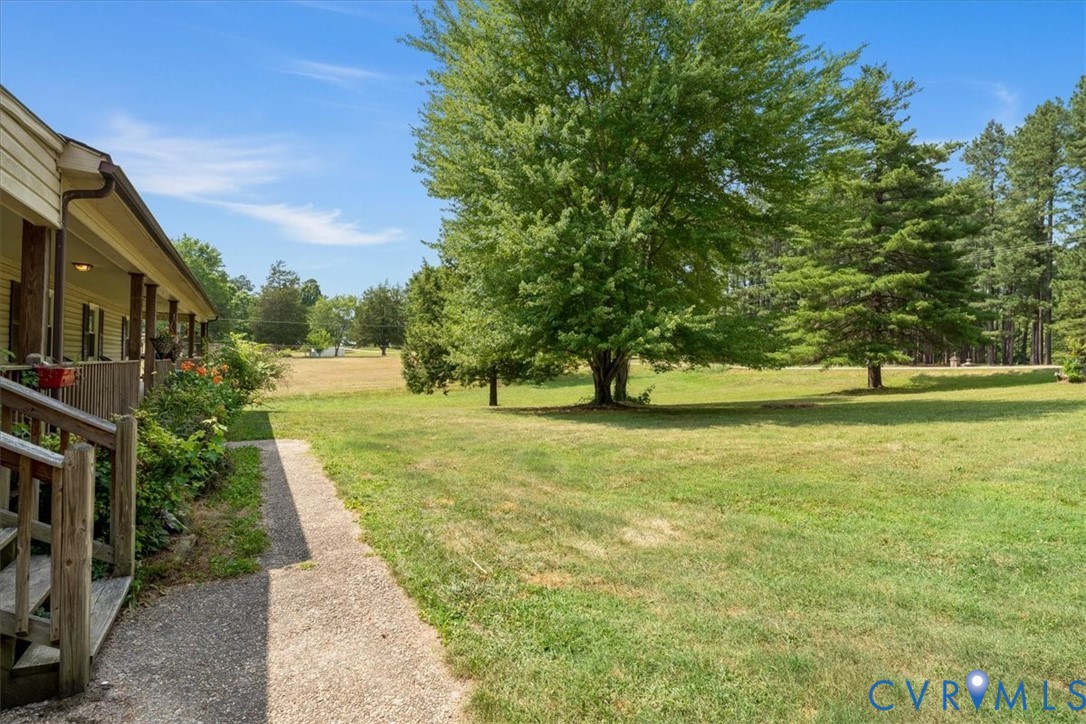 296 Rices Depot Road Rice, VA 23966 - Photo 8 of 32 Expansive green lawn with mature trees and a long,