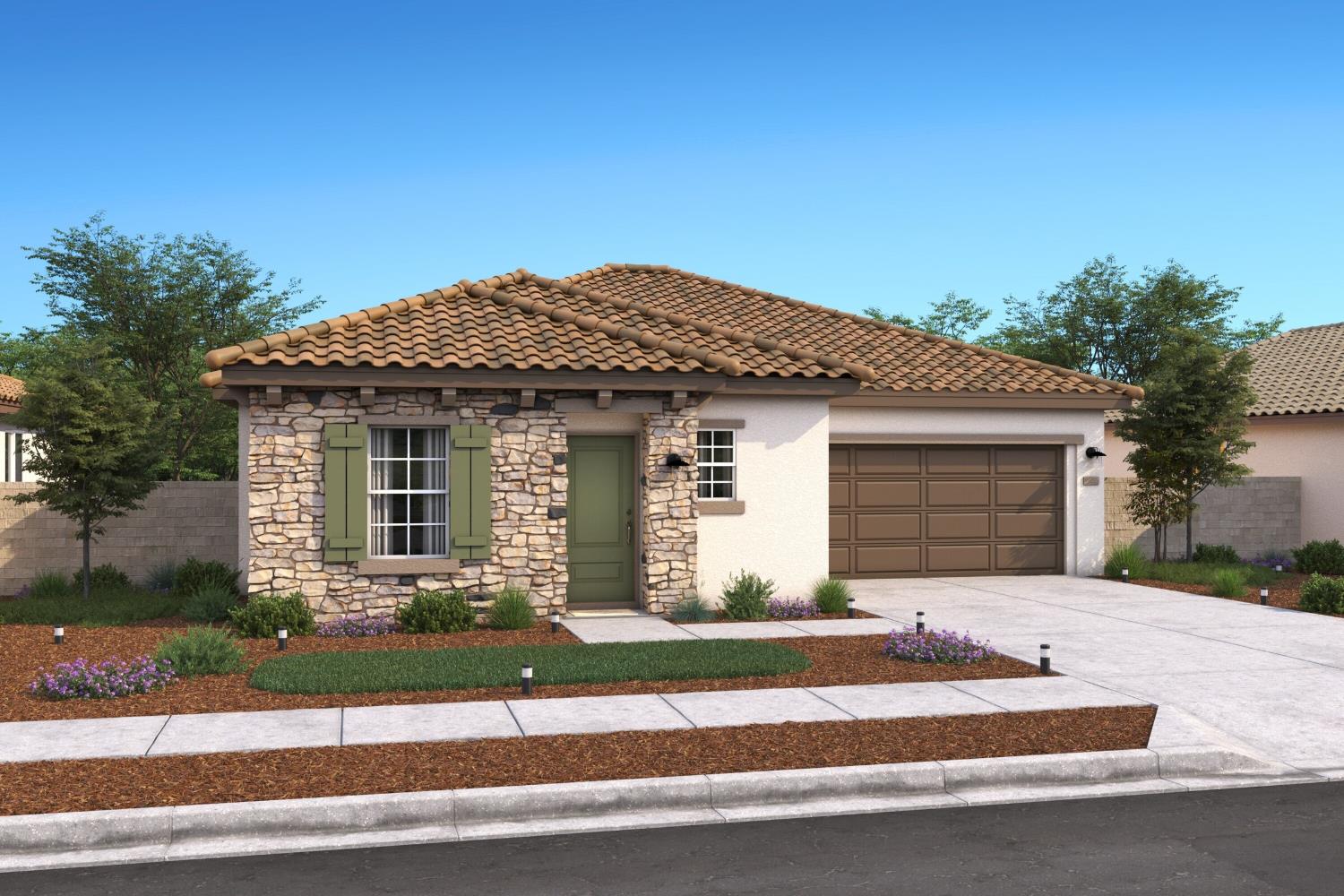 12399 Columba Way Rancho Cordova, CA 95742 - Photo 1 of 2 Falcon plan rendering, Tuscan exterior.