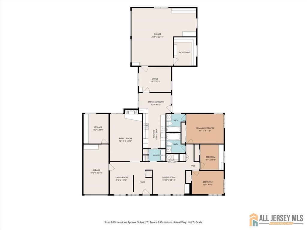 21 Tyndall Road Kendall Park, NJ 08824 - Photo 33 of 33 a picture of floor plan