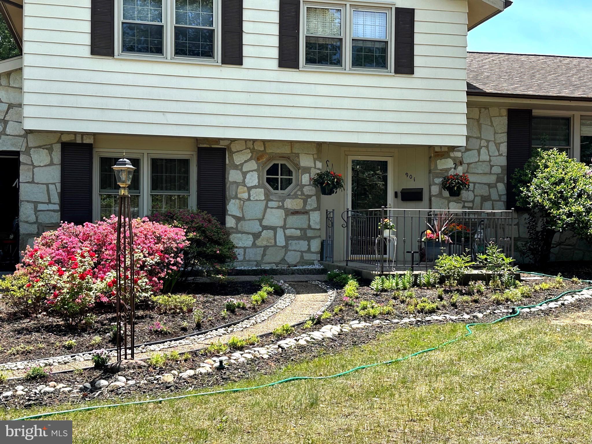 a front view of a house