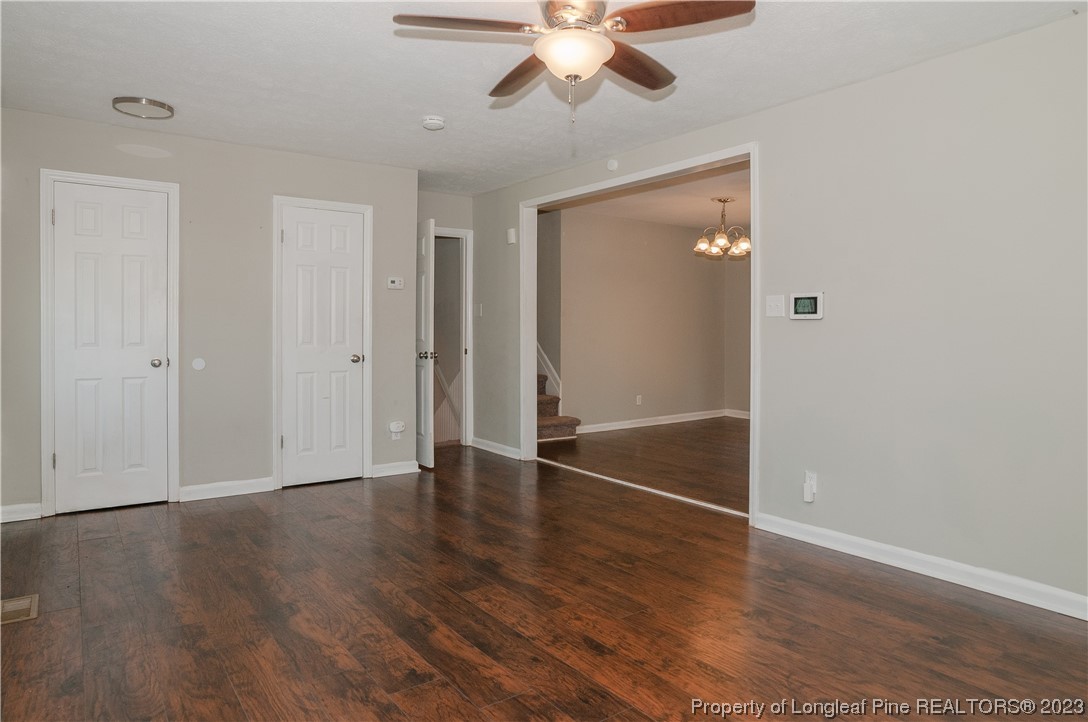 4605 Nix Road Fayetteville, NC 28314 - Photo 19 of 48 wooden floor in an empty room with a window