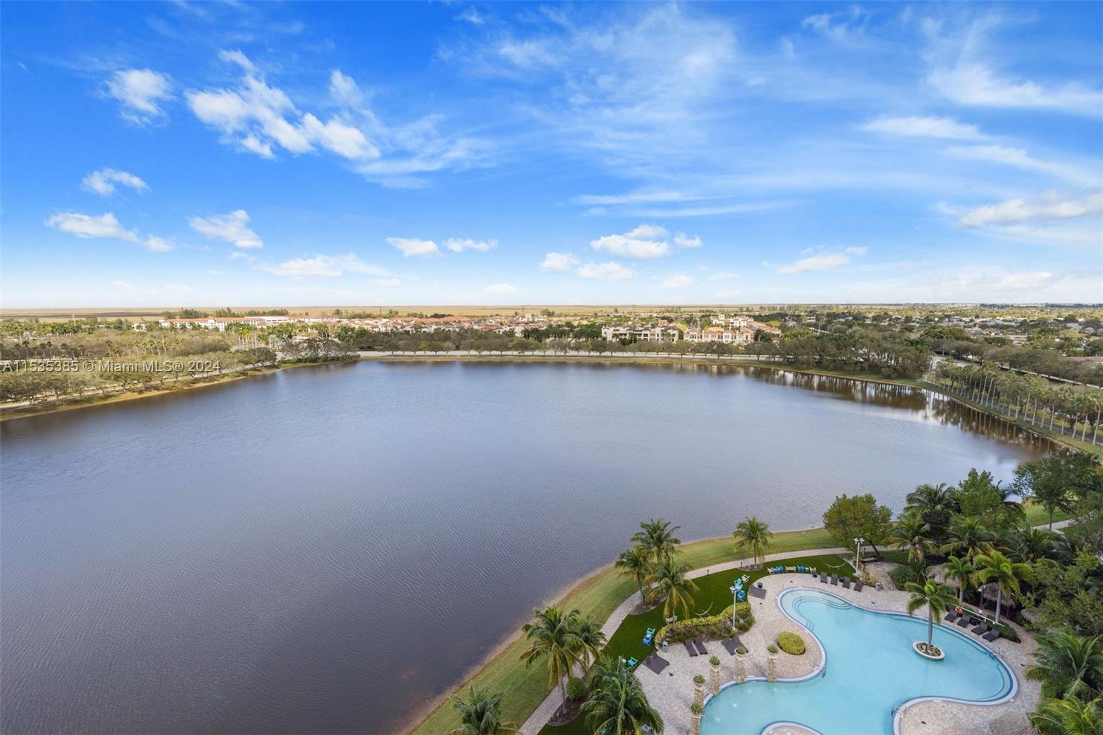 2681 North Flamingo Road, Unit 1405S Sunrise, FL 33323 - Photo 9 of 28 a view of a lake with a city