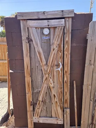 a view of front door