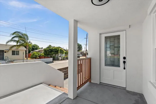 a view of an empty room