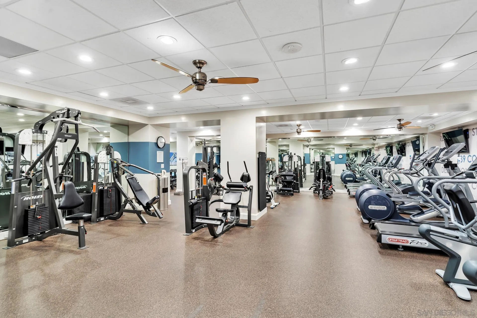939 Coast Boulevard, Unit 12C La Jolla, CA 92037 - Photo 35 of 41 a view of a room with gym equipment