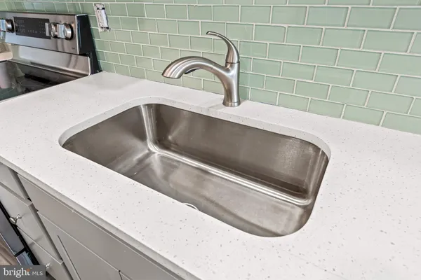 a close view of sink